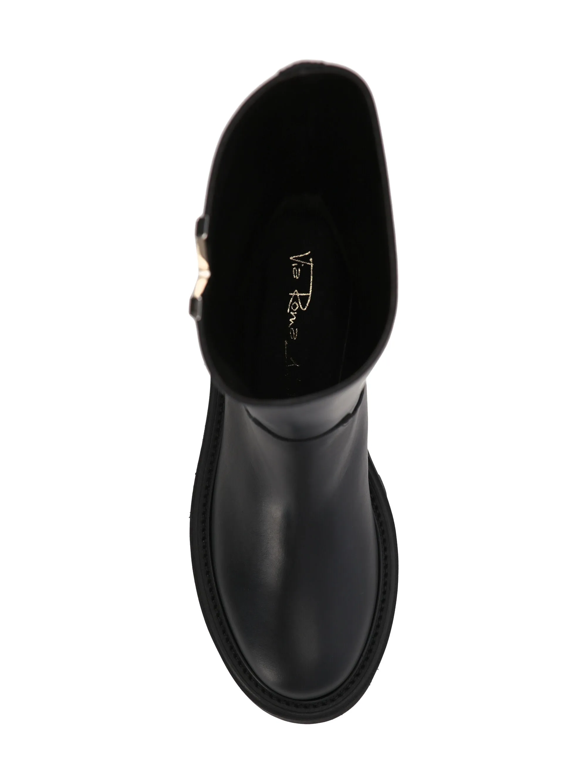 70mm Vlogo leather boots