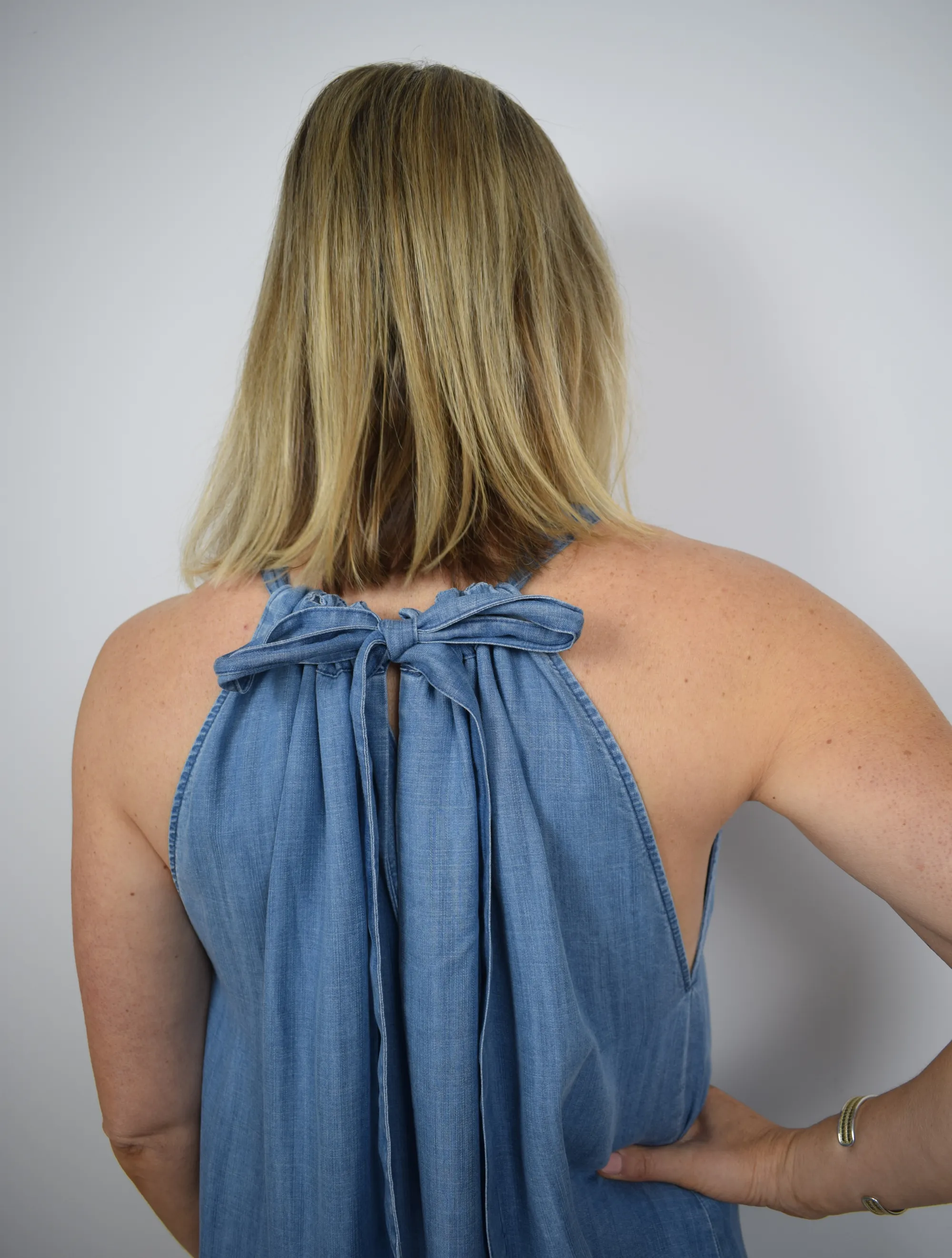 Alena Dress Light Blue Denim