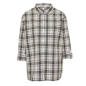 Barbour Womens Angelonia Oversized Shirt Olive Check