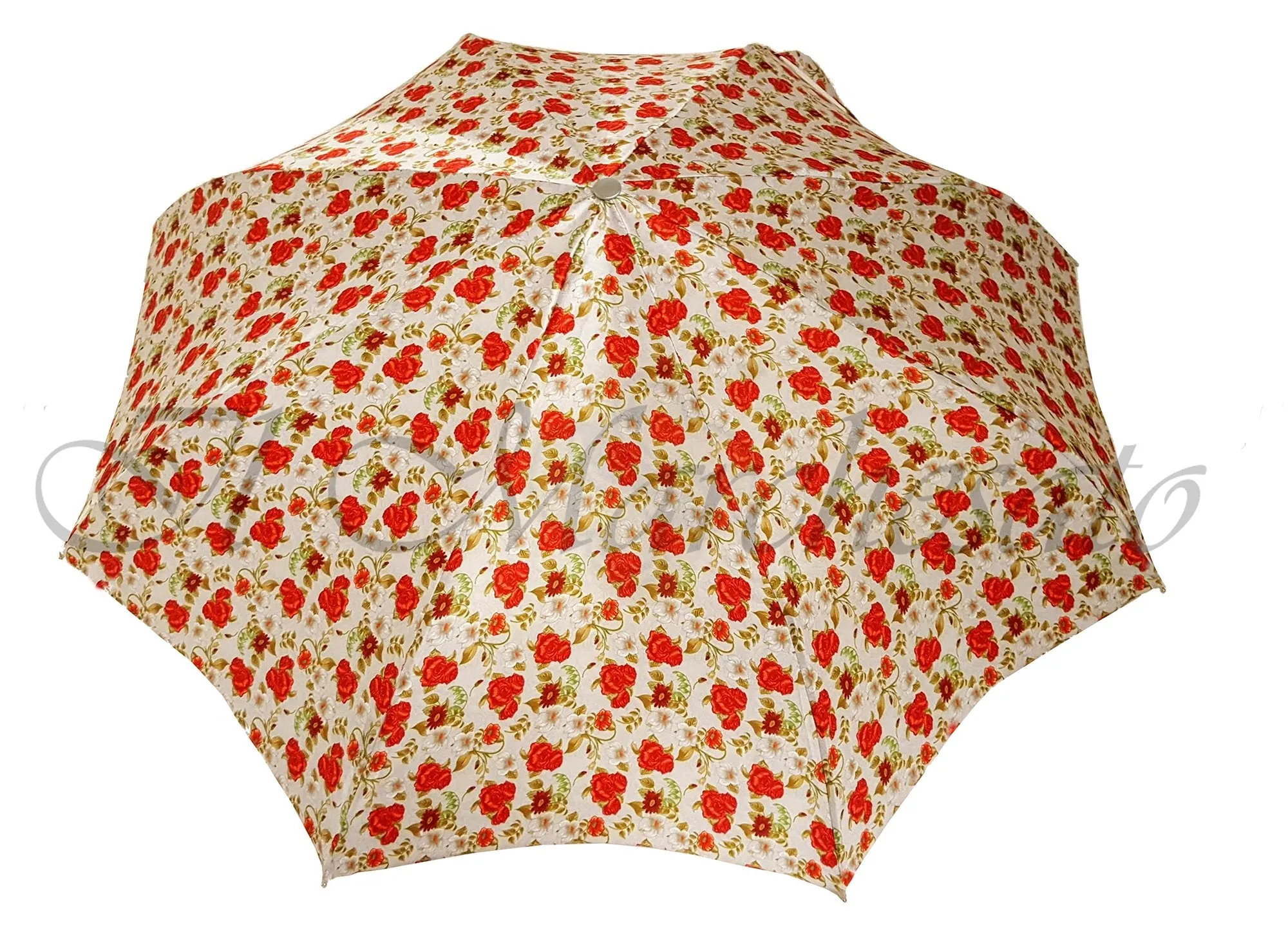 Beautiful Red Flowered Umbrella