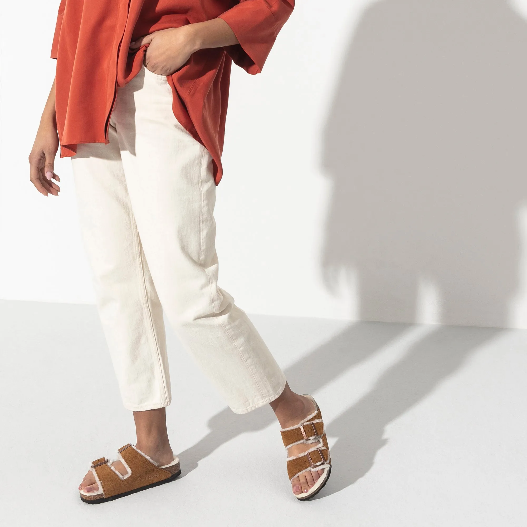 BIRKENSTOCK ARIZONA SHEARLING IN MINK
