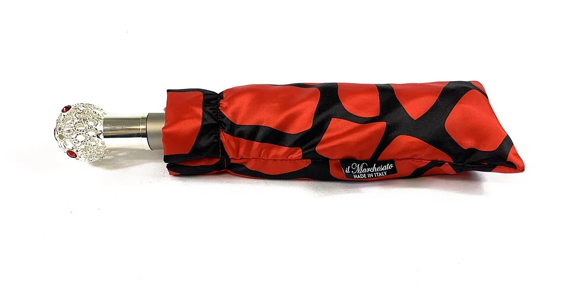 Black & Red Folding Umbrella