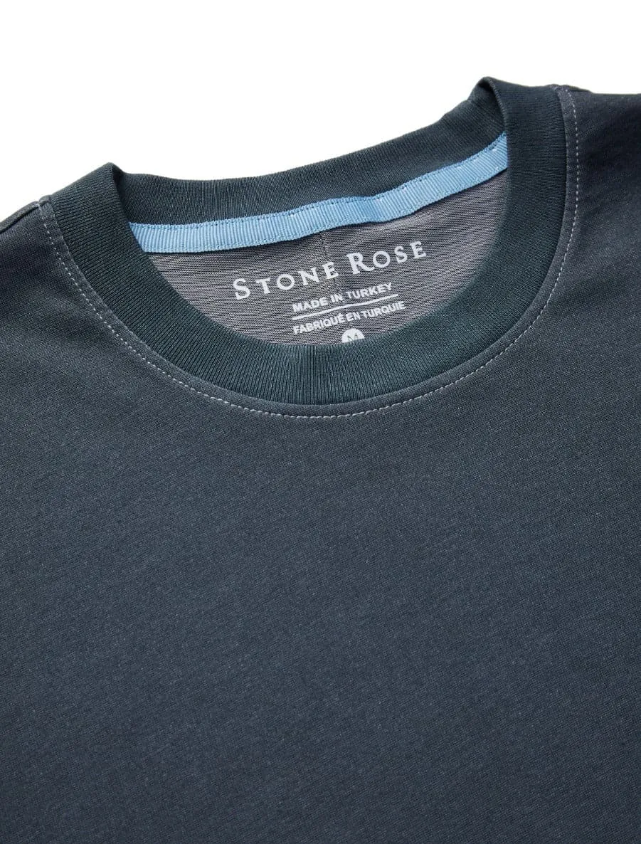 Black Dip-Dyed Short Sleeve T-Shirt