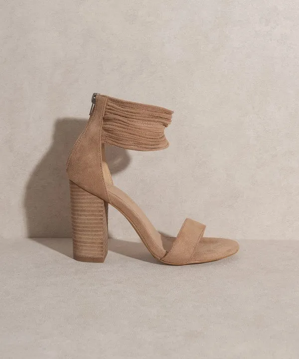 Blair - Thick Ankle Strap Block Heel(FINAL SALE)