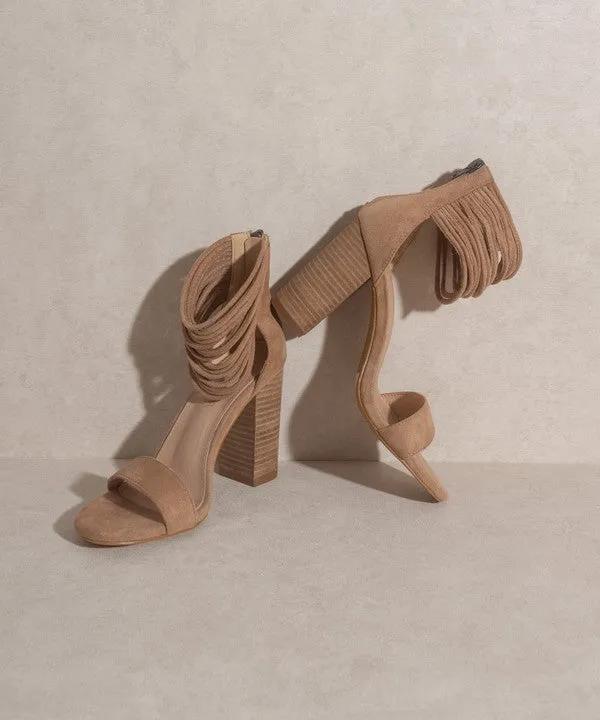 Blair - Thick Ankle Strap Block Heel(FINAL SALE)