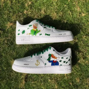 Cartoon Rich Donald Duck Custom Air Force 1