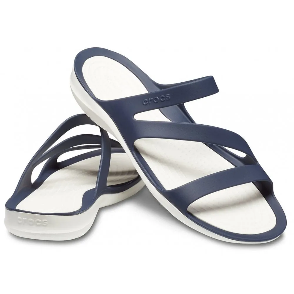 Crocs Womens Sandal Swiftwater Navy/White