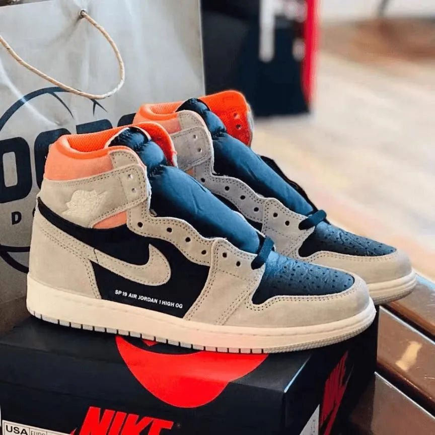 Custom Air Jordan 1 Neutral Grey Sneakers