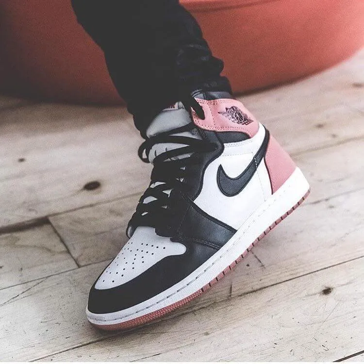 Custom Air Jordan 1 Rust Pink Sneakers