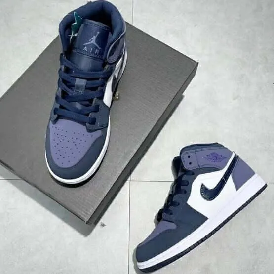 Custom Air Jordan 1 Sanded Purple Sneakers