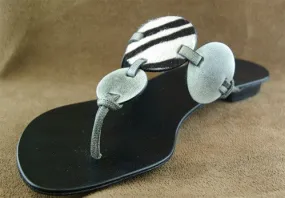 Emma Hope Zebra and Hielo calf Sandal