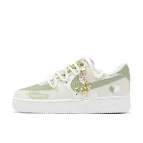 Extra Lace Green Custom Air Force 1