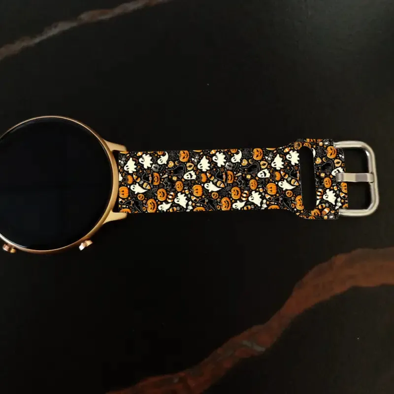 Get Spooky Chic with Black Halloween Watch Bands for 22mm Universal Timepieces