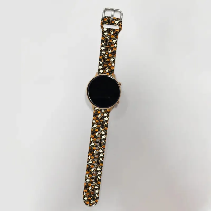 Get Spooky Chic with Black Halloween Watch Bands for 22mm Universal Timepieces