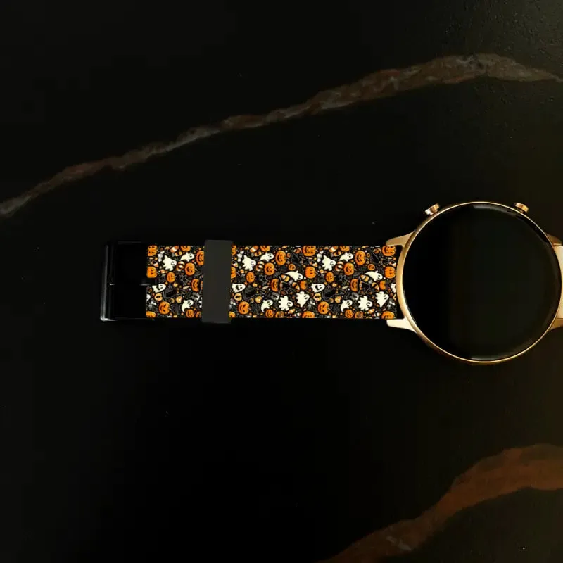 Get Spooky Chic with Black Halloween Watch Bands for 22mm Universal Timepieces