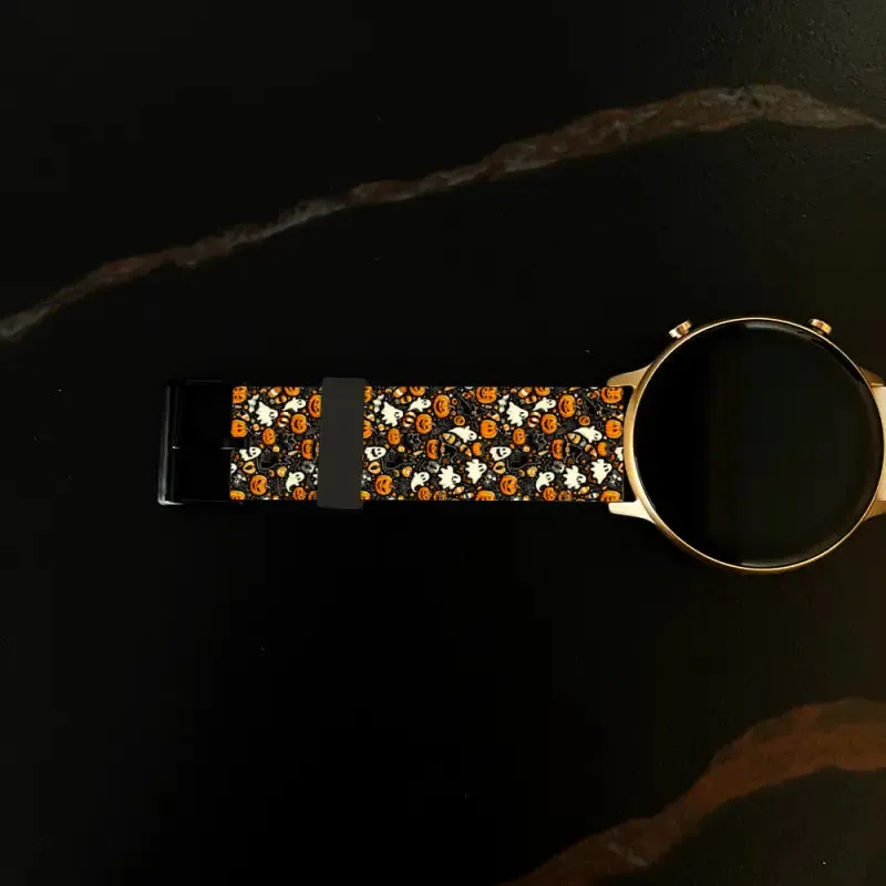Get Spooky Chic with Black Halloween Watch Bands for 22mm Universal Timepieces