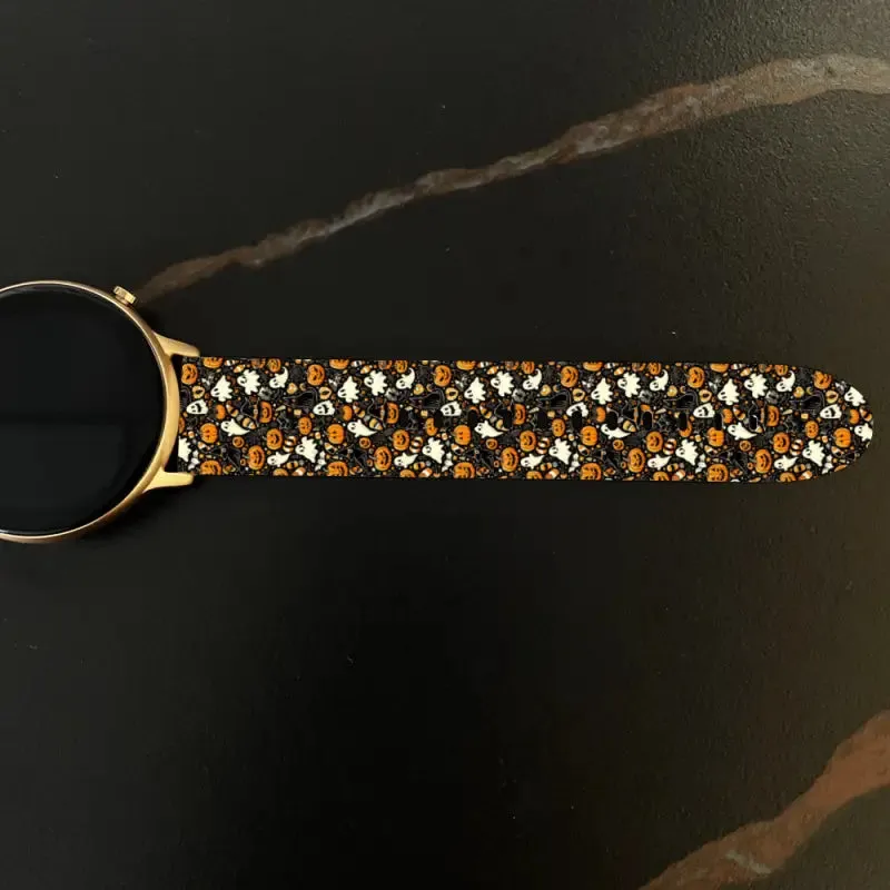 Get Spooky Chic with Black Halloween Watch Bands for 22mm Universal Timepieces