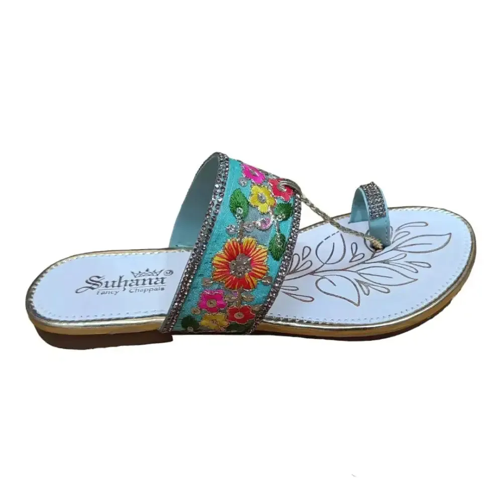 Hand made kolapuri women girls multicolour colour and design