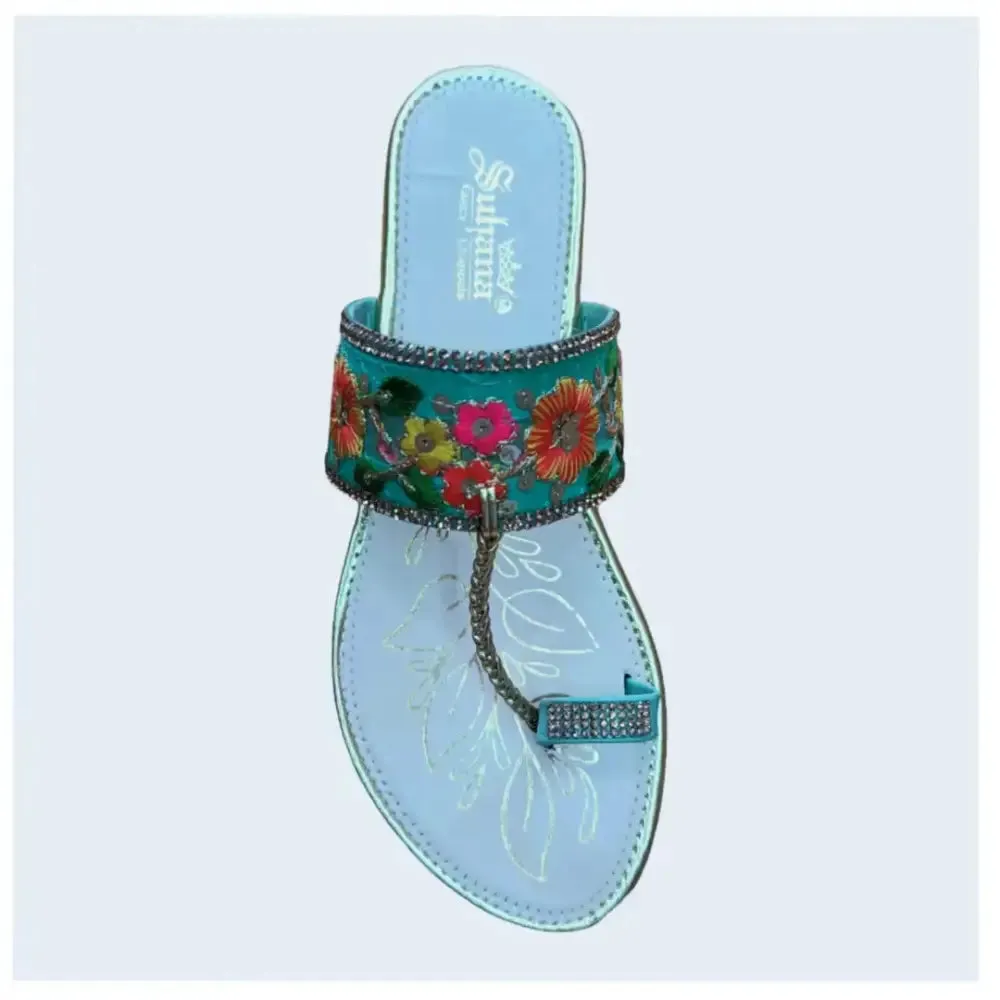Hand made kolapuri women girls multicolour colour and design