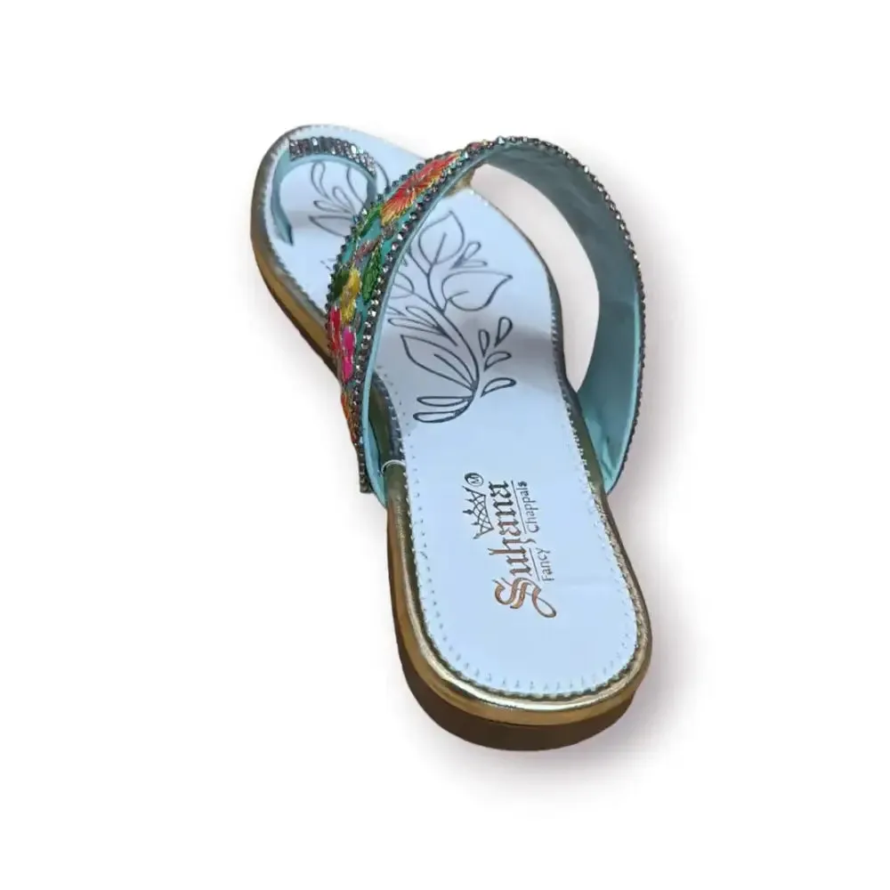 Hand made kolapuri women girls multicolour colour and design