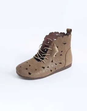 Handmade Round Head Soft Sole Sandal Boots