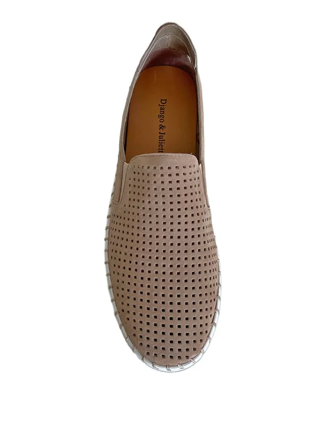 Howie Flats Taupe Suede