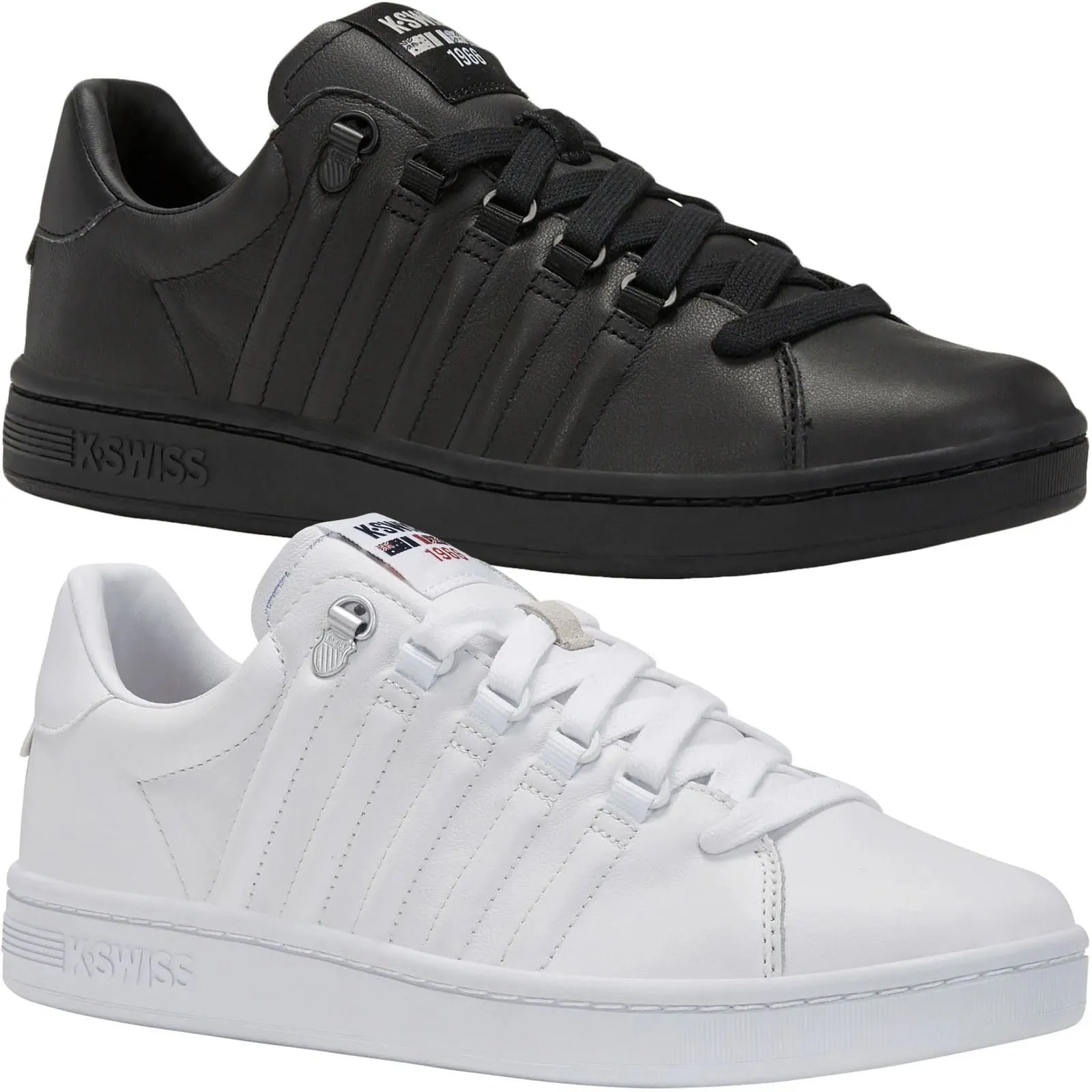 K-Swiss Mens Lozan II Leather Retro Trainers