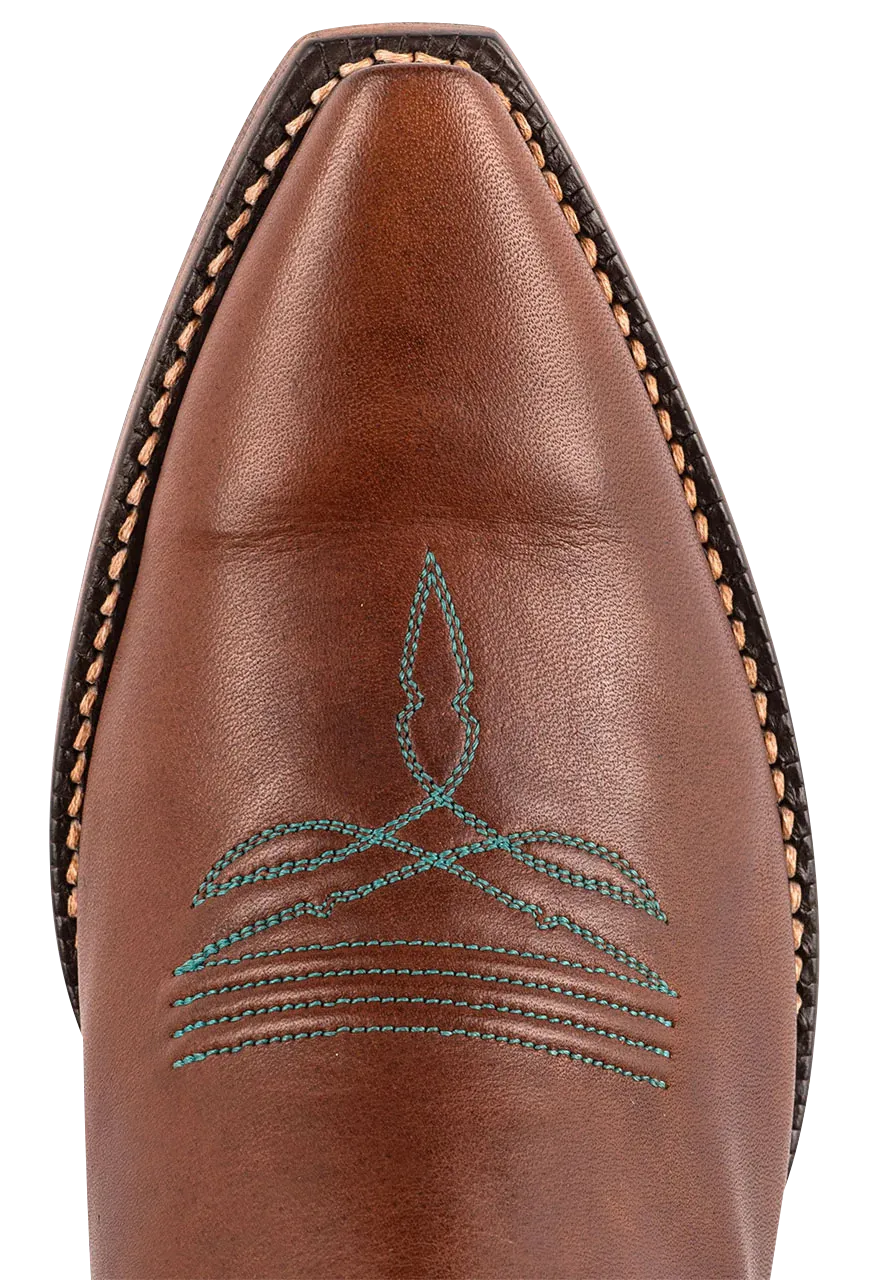 Lucchese Women's Tulip Cowgirl Boots - Chocolate