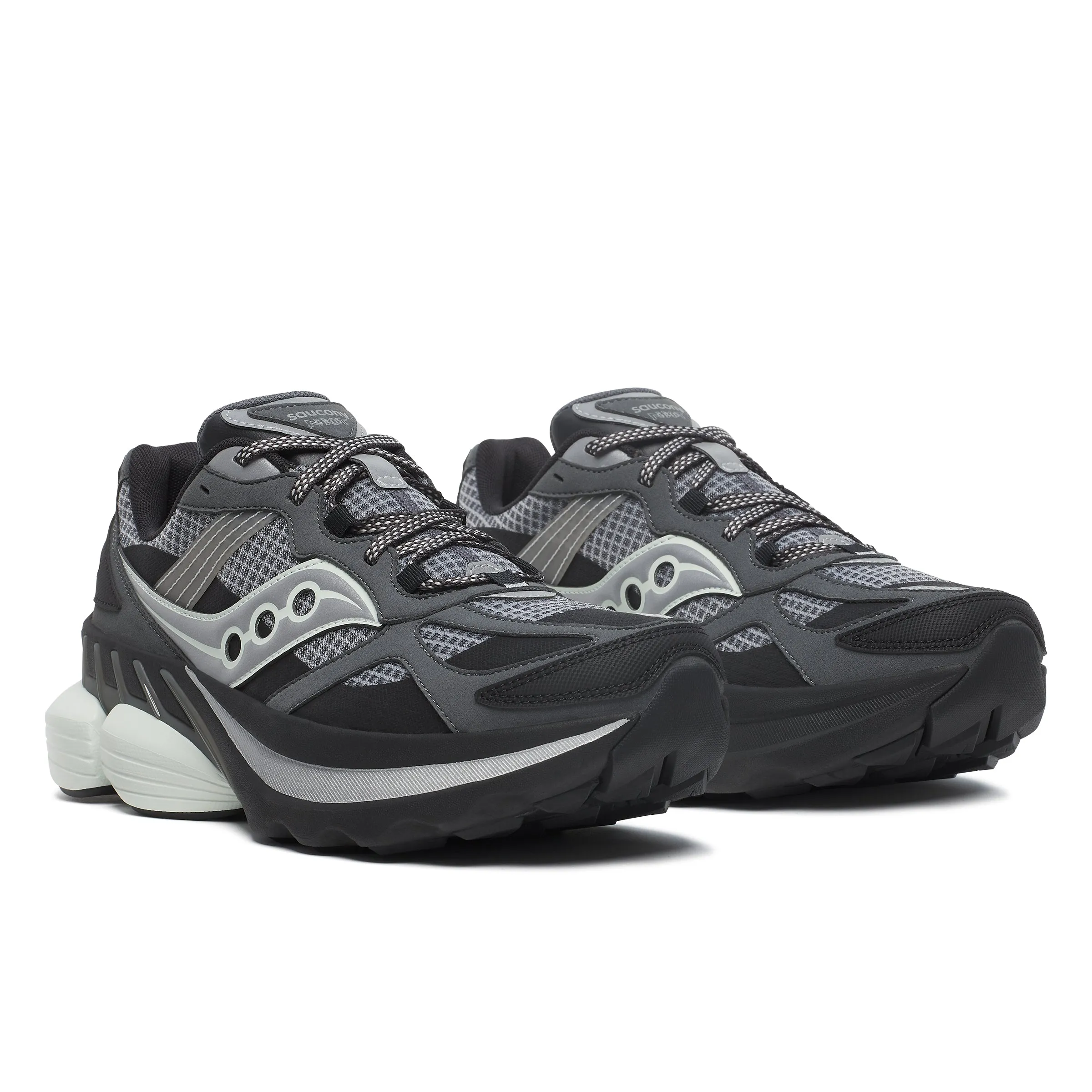 Men's Saucony GRID NXT Grey/Silver Trainers
