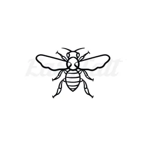 Minimal Bee - Temporary Tattoo