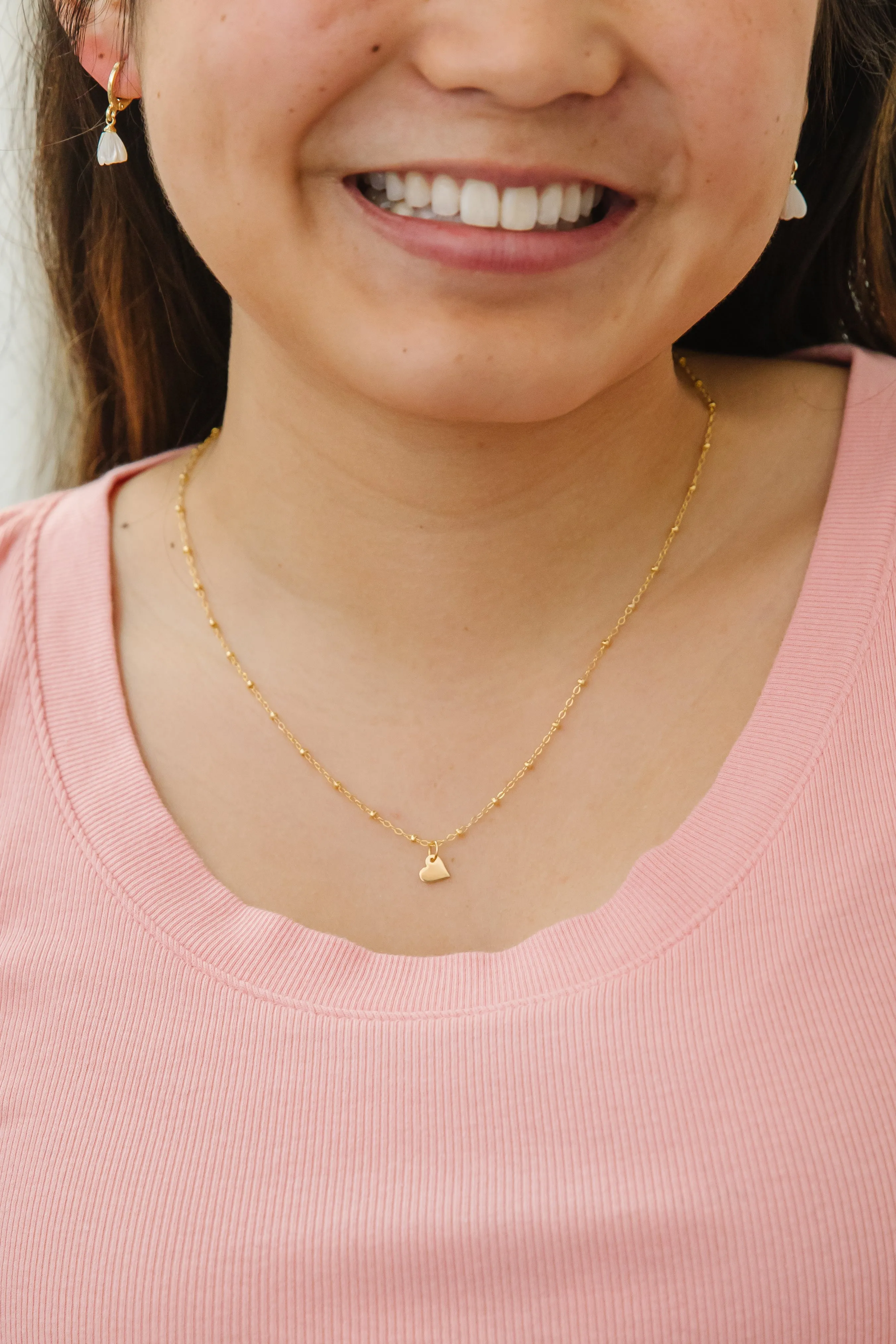 Minimal Heart Necklace