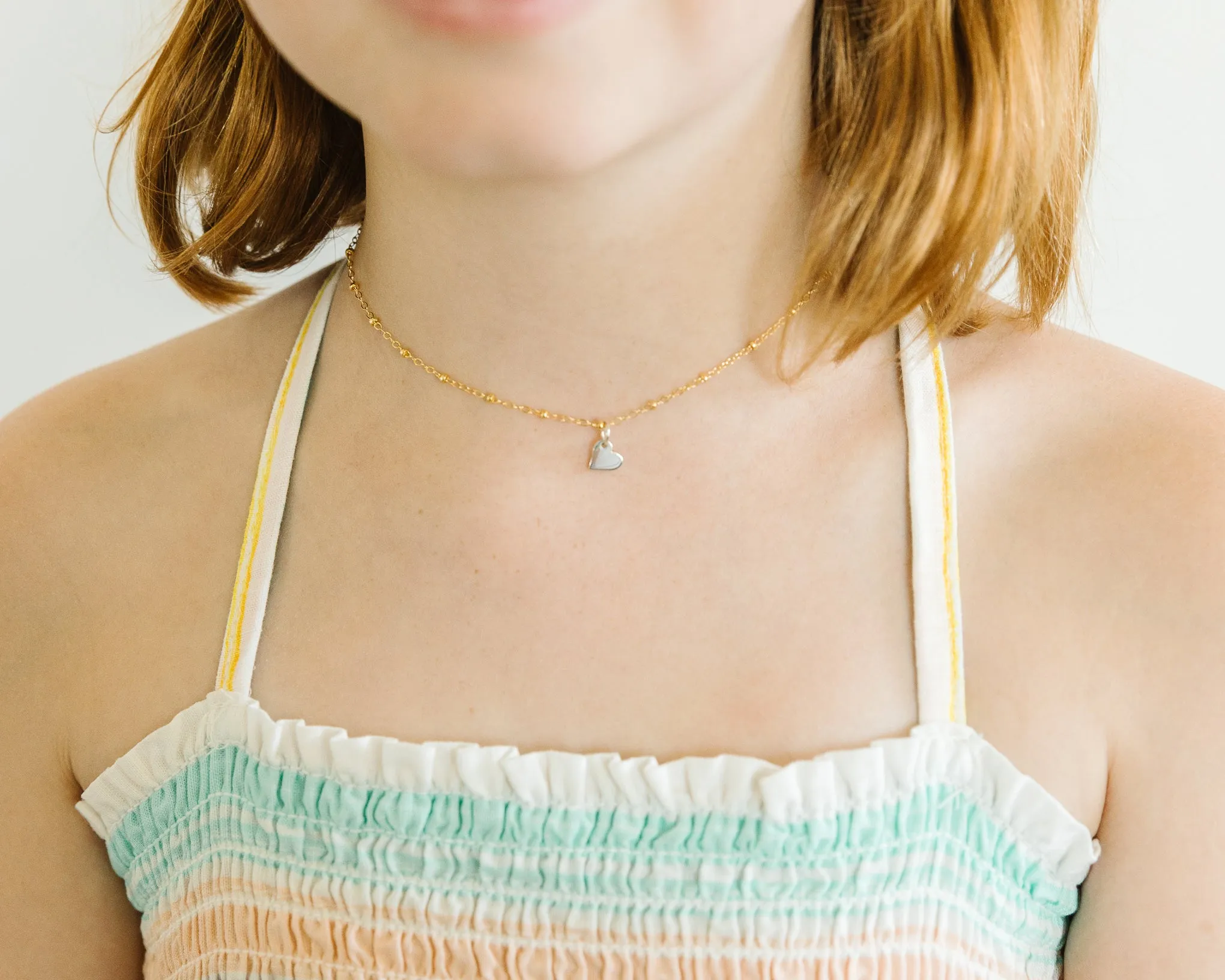 Minimal Heart Necklace