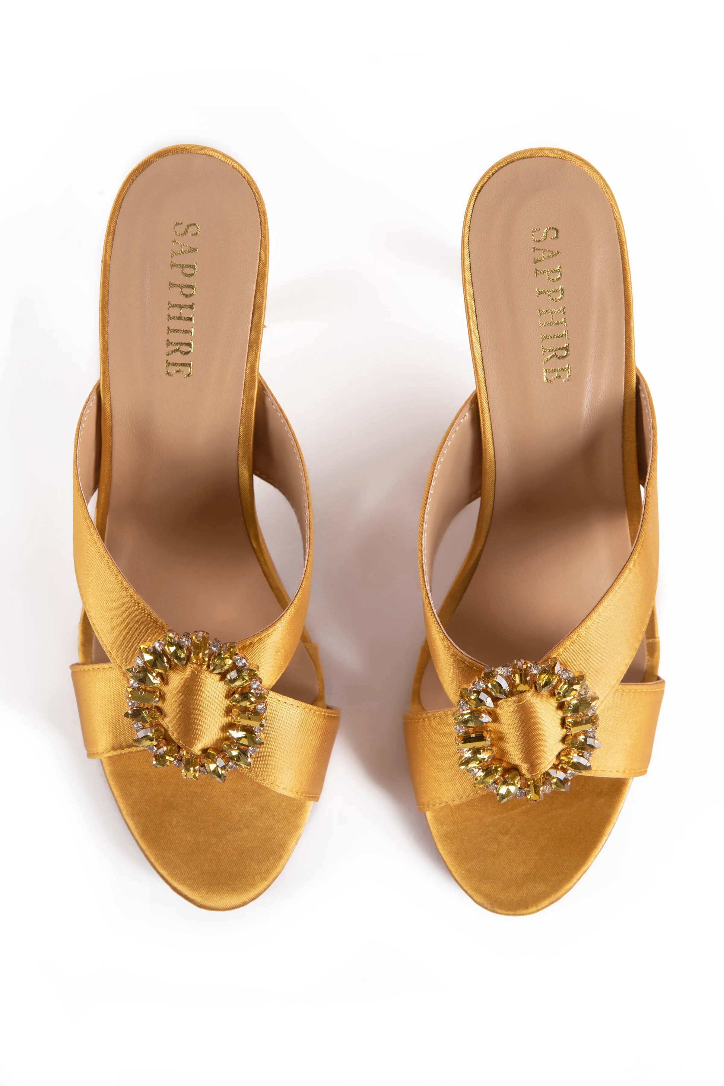 Mustard Kitten Heels