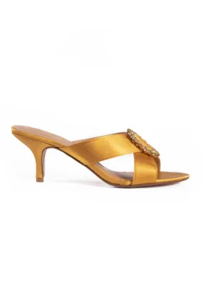 Mustard Kitten Heels
