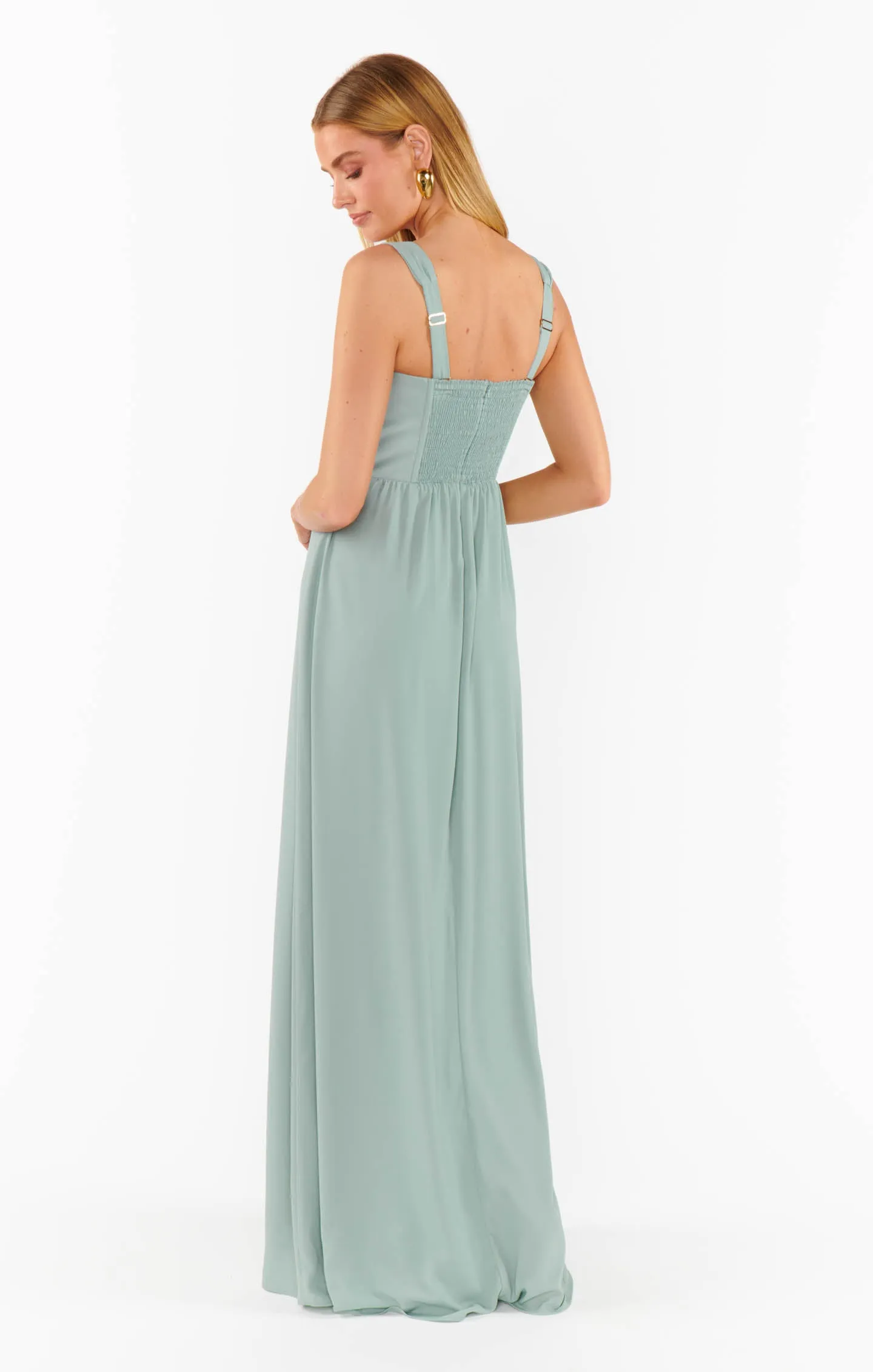 Nina Maxi Dress ~ Silver Sage Crisp