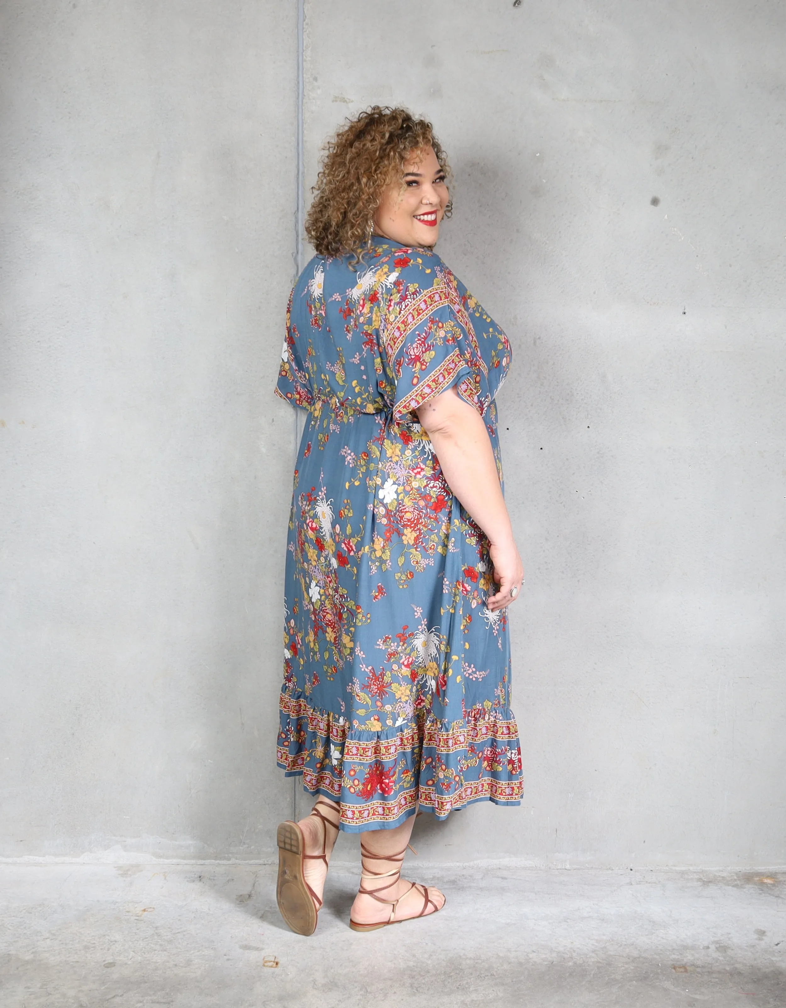 Phoebe Dress - Mustard Denim
