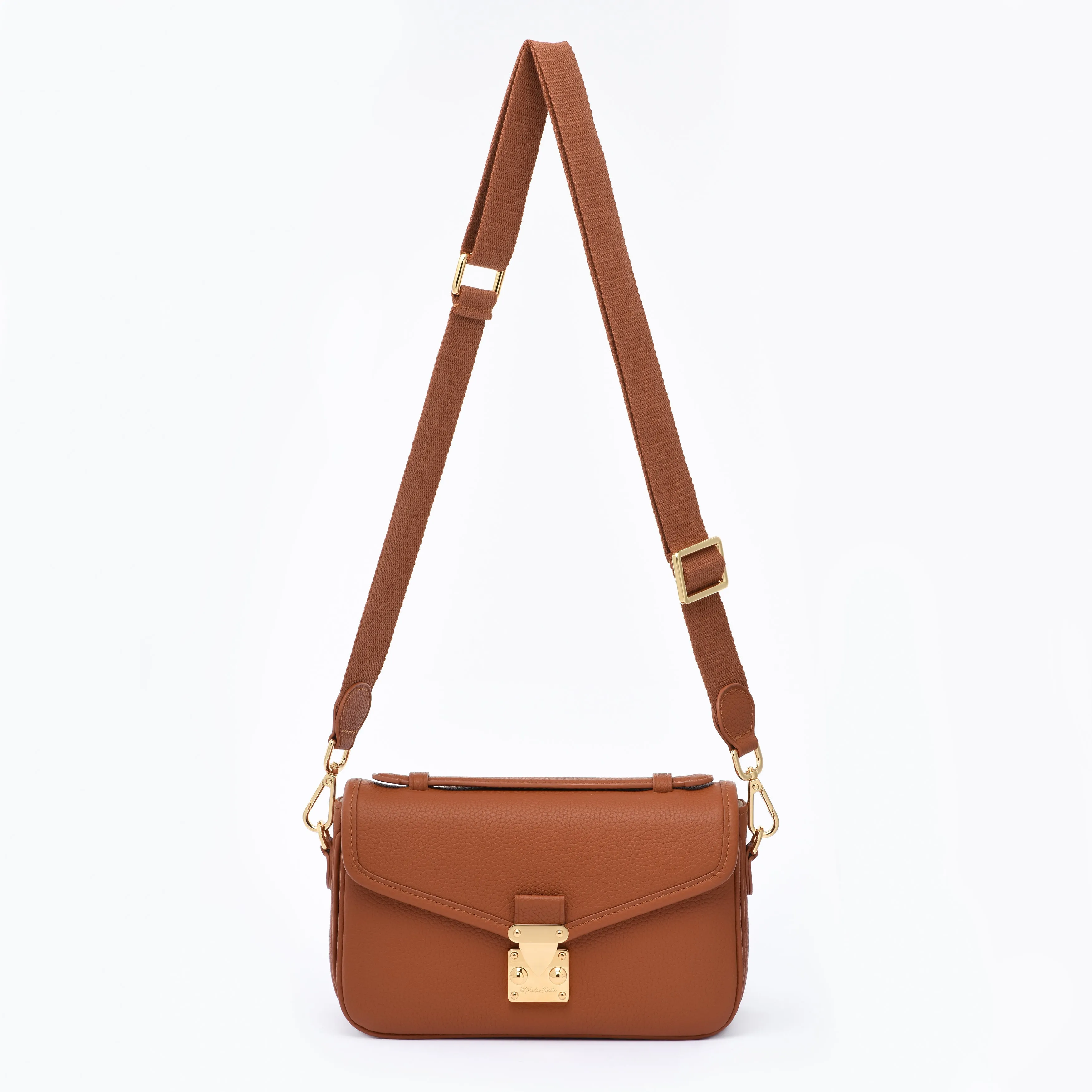 PRE ORDER Brown Togo Leather - "Le Petit Paris15" Crossbody bag