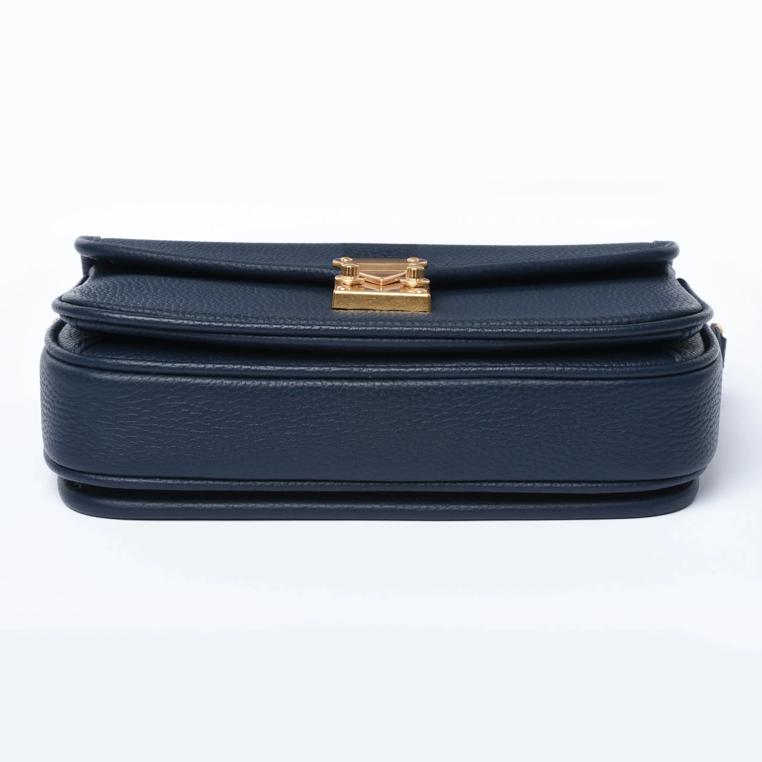 PRE ORDER Navy Togo Leather - "Le Petit Paris15" Crossbody bag