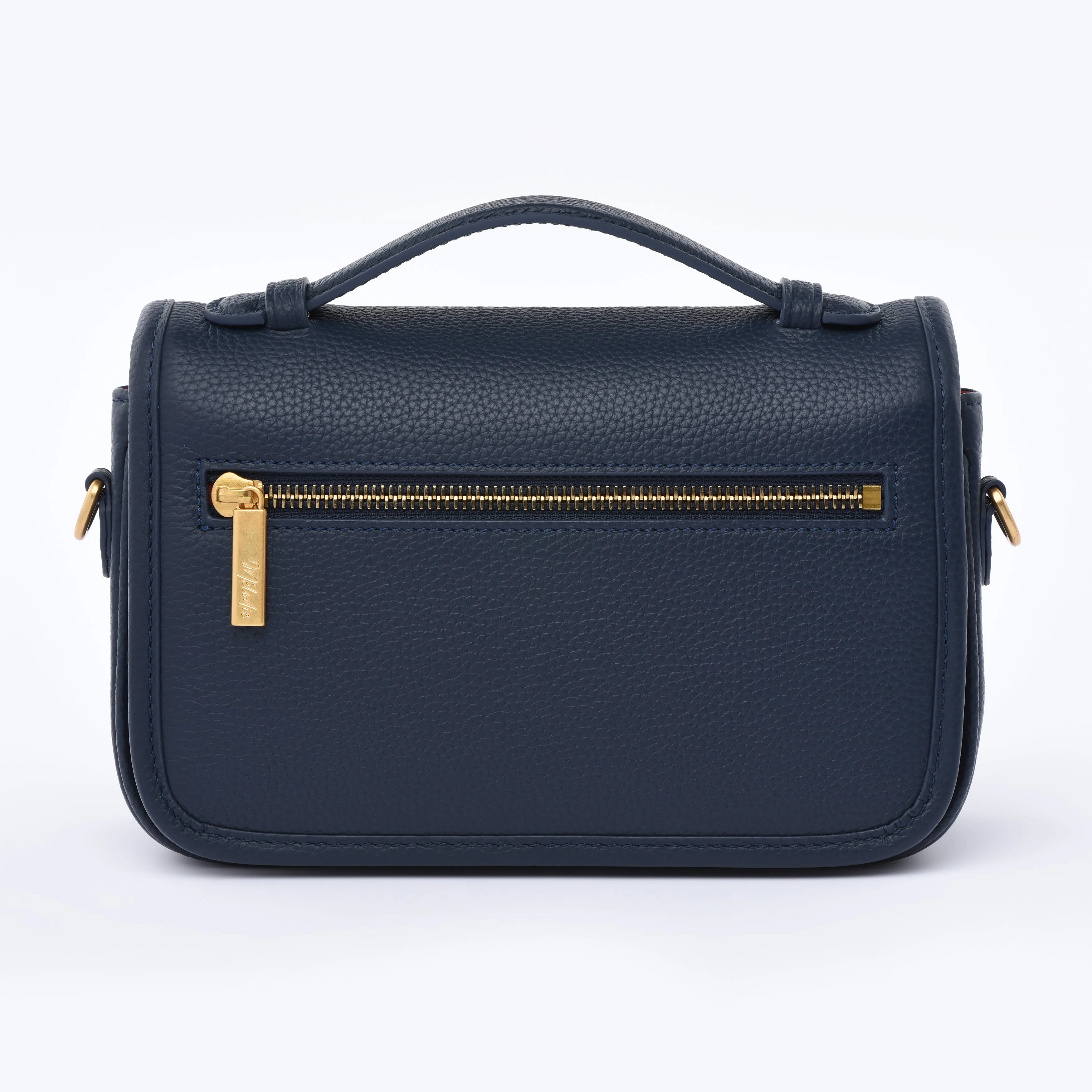 PRE ORDER Navy Togo Leather - "Le Petit Paris15" Crossbody bag
