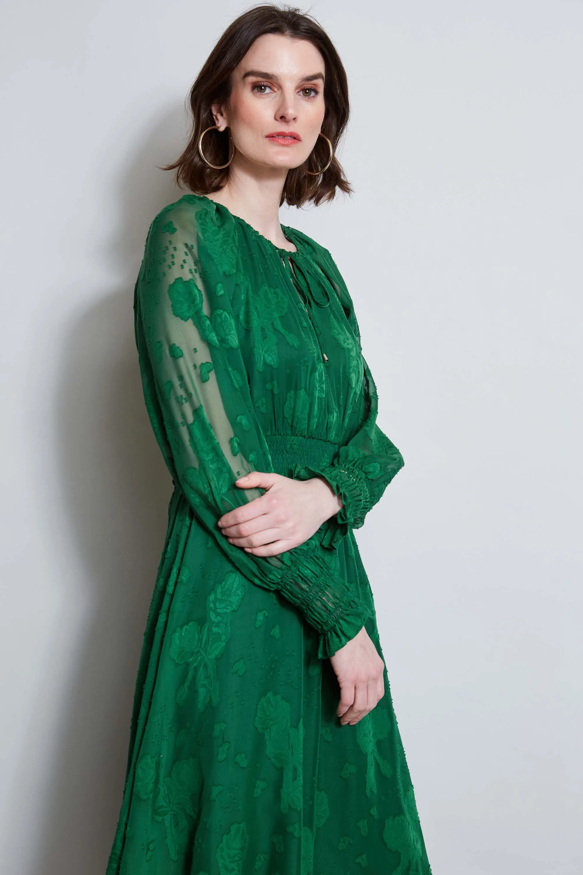 T-Tahari Floral Burnout Dress