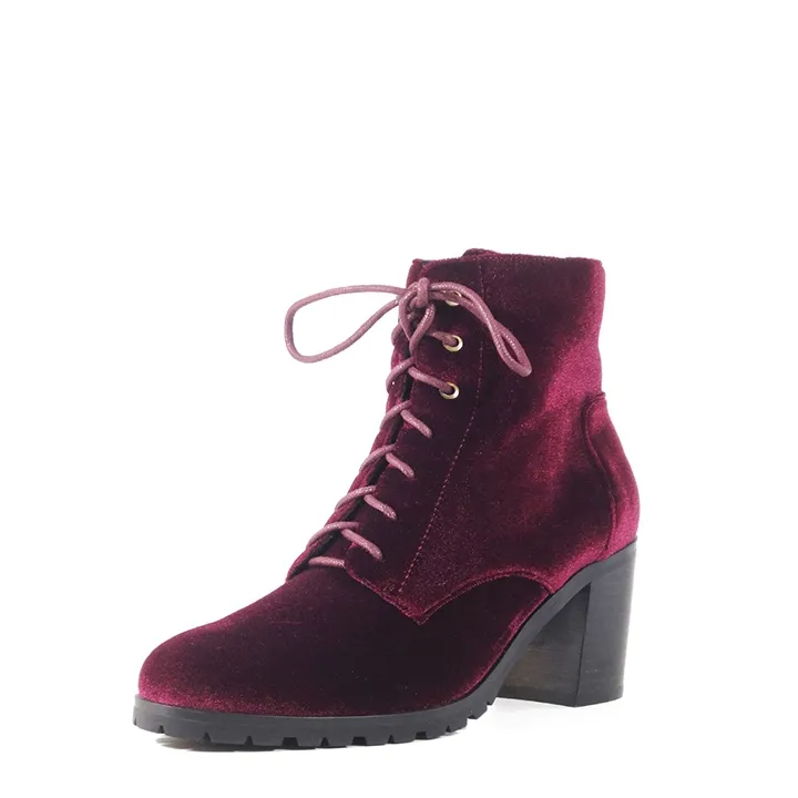 Timothy Velvet Booties