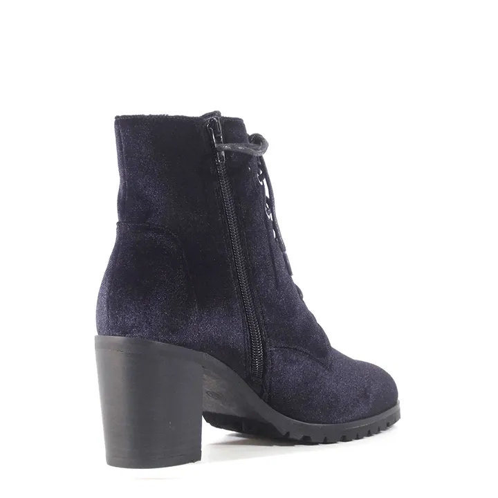 Timothy Velvet Booties