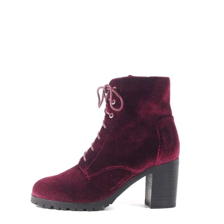 Timothy Velvet Booties