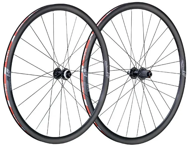 Vision Team 30 TC Thru Axle Tubeless Ready Disc Wheelset - Shimano HG - Centre Lock