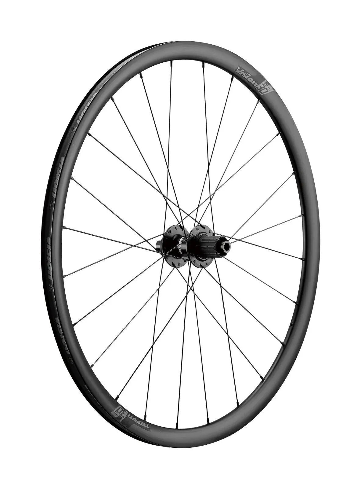 Vision Team 30 TC Thru Axle Tubeless Ready Disc Wheelset - Shimano HG - Centre Lock