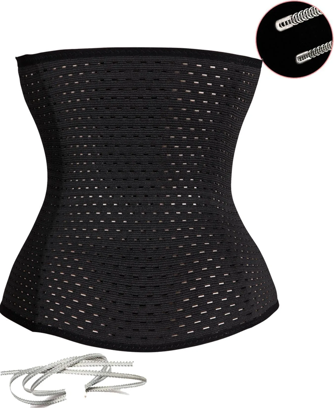 Waist Trainer Corset Black Large