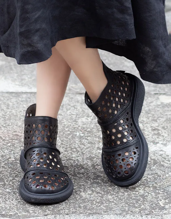 Wide Toe Box Summer Hollow Sandals Boots