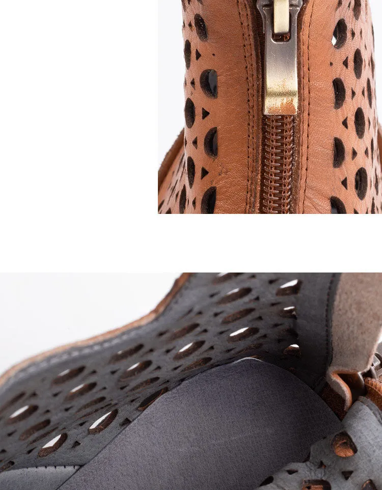 Wide Toe Box Summer Hollow Sandals Boots