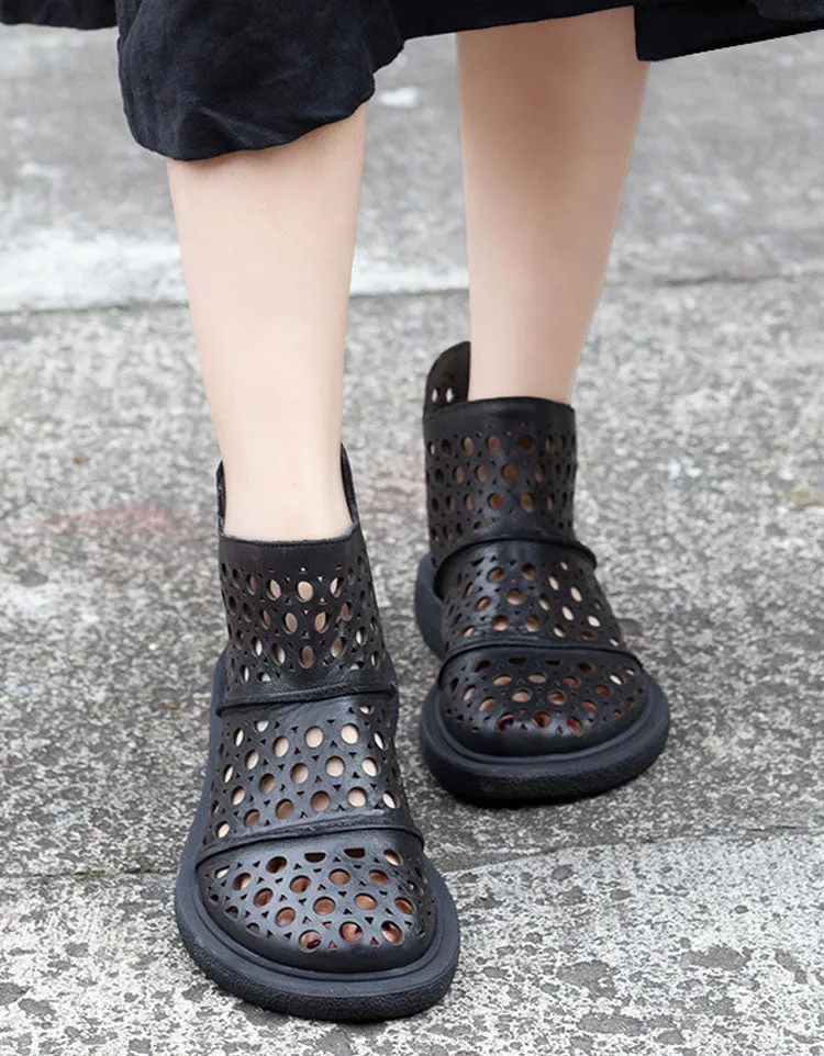 Wide Toe Box Summer Hollow Sandals Boots