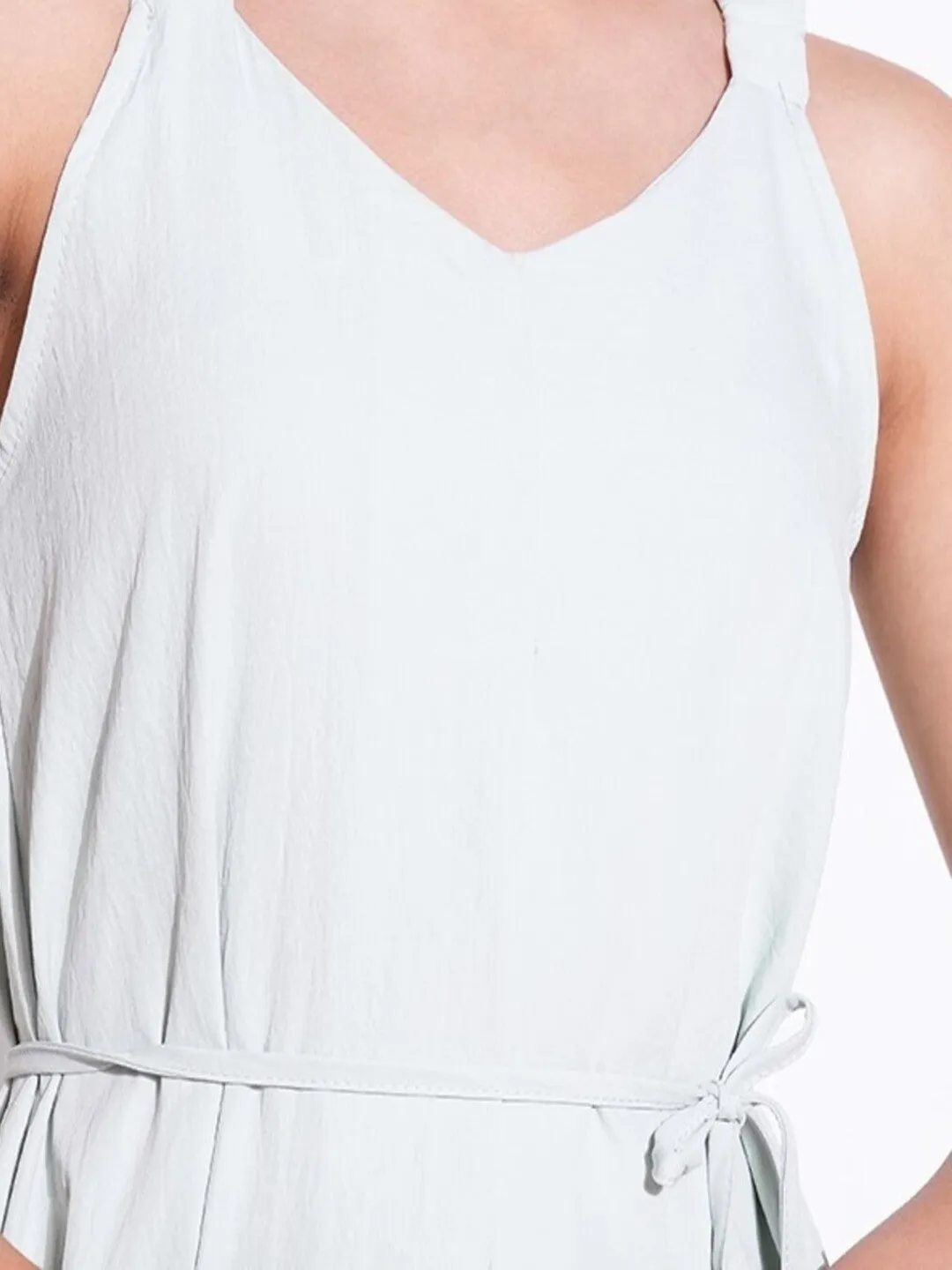 Women Solid Sea Green A Line Dress